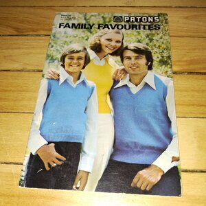 Beehive Patons Family Favourites Knit & Crochet Vintage Pattern Book No. 403